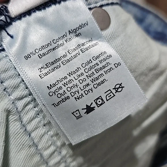 DKNY Raw Hem Crop‎ Flare Jeans Size 25 NWT - Picture 7 of 9